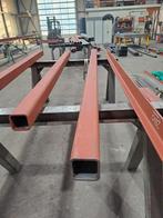 Koker 100x100x8 lengte 2970mm gestraald en gemenied, Doe-het-zelf en Verbouw, Ophalen, Zo goed als nieuw