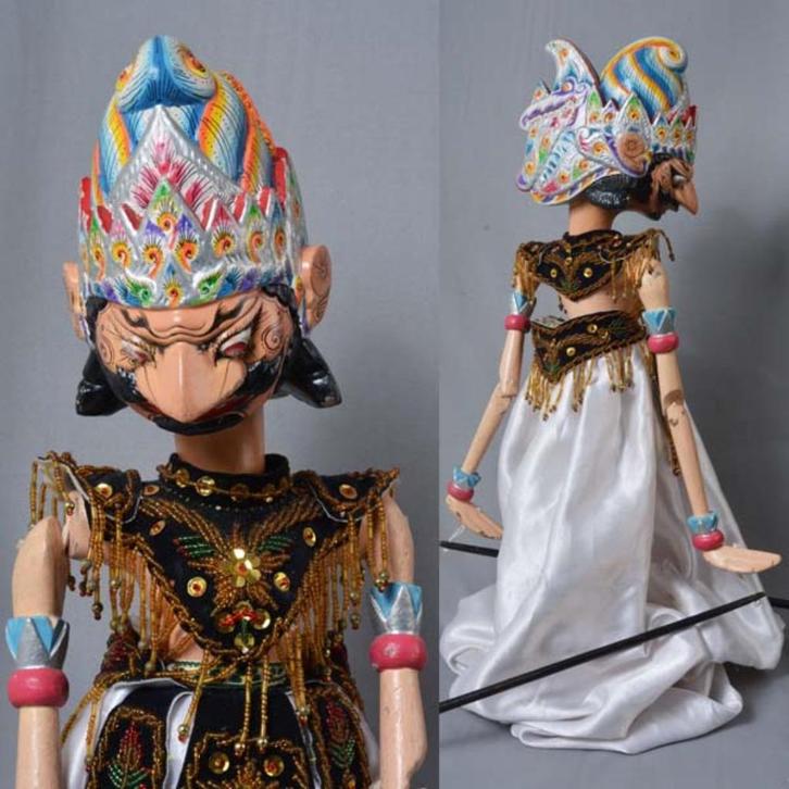 Wayang Golek Houten Pop Uit Indonesië GO16, Antiek en Kunst, Kunst | Niet-Westerse kunst, Verzenden