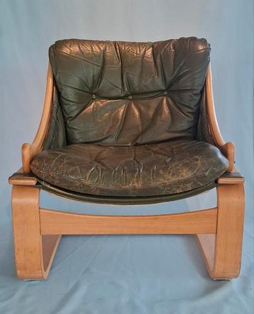 Vintage Åke Fribytter "Krona" Loungestoel beschikbaar voor biedingen