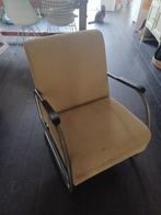 Vintage Buisframe Stoel Beige, Huis en Inrichting, Stoelen, Gebruikt, Overige kleuren, Vintage, Ophalen of Verzenden