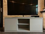 Hoogglans champagne/grijs tv meubel, Huis en Inrichting, Kasten | Televisiemeubels, Ophalen, 150 tot 200 cm, Zo goed als nieuw
