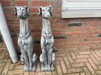 2 Whippets ,, Ophalen, Nieuw, Beton, Dierenbeeld