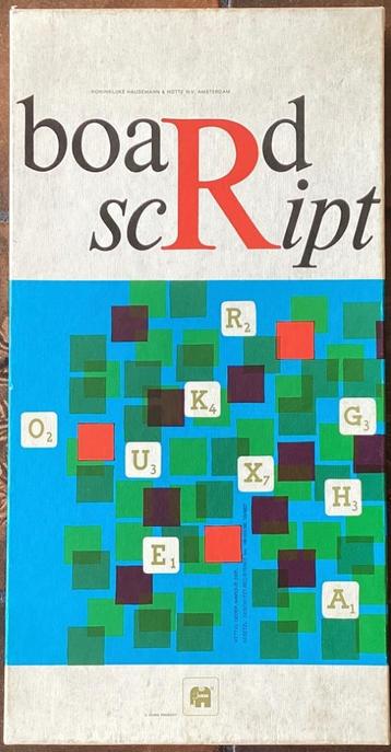 Scrabble Board Script – vintage editie  beschikbaar voor biedingen