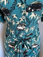 King Louie maat 40 dragonfly midi blouse jurk auto 2703, Kleding | Dames, Ophalen of Verzenden, Zo goed als nieuw, King Louie