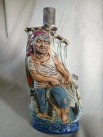 Aardewerk likeurfles "piraat", Antiek en Kunst, Curiosa en Brocante, Ophalen of Verzenden