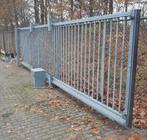 Schuifpoort 5 x 2 meter., Ophalen, Met poort, Gebruikt, Spijlenhekwerk