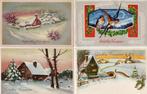 kerstkaart, Verzamelen, Ansichtkaarten | Themakaarten, Verzenden, Gelopen, Feest(dag)