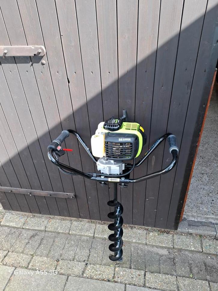 Benzine Grondboor te huur - Zipper, Tuin en Terras, Hakselaars, Gebruikt, Benzine, Ophalen of Verzenden
