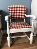 Wit houten vintage brocante fauteuil stoel, Antiek en Kunst, Antiek | Meubels | Stoelen en Banken, Ophalen