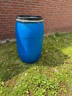 Nieuwe blauwe 200 liter vaten met deksel, Tuin en Terras, Regentonnen, 150 liter of meer, Ophalen, Nieuw, Kunststof