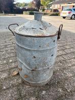 Oude Zinken Vat met Kogelgaten - WOII Relikwie, Ophalen of Verzenden