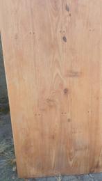 Teakhouten tuintafel met steigerbuizen onderstel, Tuin en Terras, Tuintafels, Ophalen, Zo goed als nieuw, Rechthoekig, Teakhout