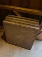 4 stoeptegels 50 x 50 cm puntgaaf, Ophalen, Nieuw, Minder dan 5 m², Beton