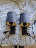 2x Art Deco wandlamp zwart met donkergrijze kap - Stacca, Huis en Inrichting, Lampen | Wandlampen, Gebruikt, Ophalen