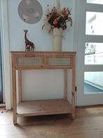 Xenos Sidetable met Webbing Details, Huis en Inrichting, Tafels | Sidetables, Ophalen, Overige materialen, 50 tot 100 cm, Landelijk