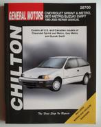 handboek Chevrolet Sprint&Metro, Geo Metro, Suzuki Swift, Ophalen of Verzenden