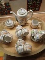 Japans Kutani theeservies, handbeschilderd, Huis en Inrichting, Keuken | Servies, Ophalen, Gebruikt, Overige stijlen, Porselein