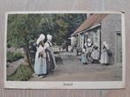 oude kaart Zeeland, Hondenkar en klederdracht, 1922, Ophalen of Verzenden, 1920 tot 1940, Gelopen, Zeeland