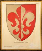 Oude schoolplaat met wapenschild, Ophalen of Verzenden, Huis en Tuin