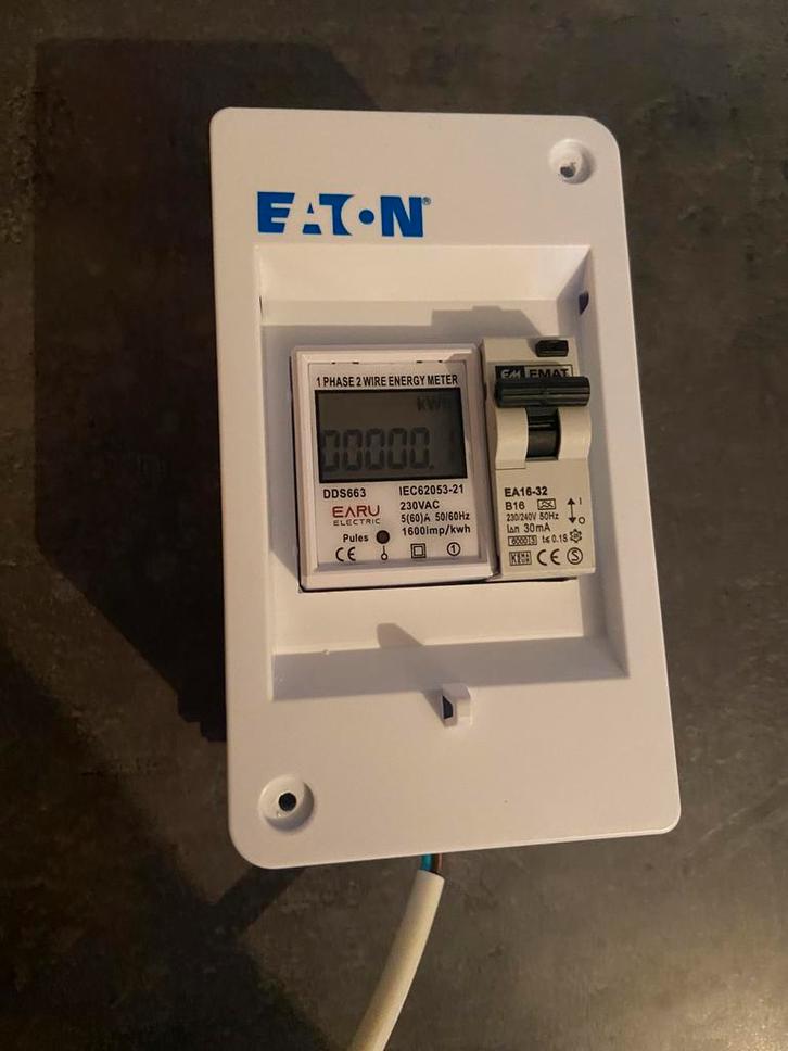 Nieuwe kWh meter - 1 groep - mini meter - groepenkast - Emat, Hobby en Vrije tijd, Elektronica-componenten, Nieuw, Ophalen of Verzenden