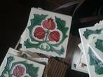 Partij art nouveau Jugendstil tegels, Doe-het-zelf en Verbouw, Tegels, Gebruikt, Keramiek, Minder dan 20 cm, Vloertegels