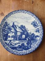 Delfts Blauw Wandbord 'De Herfst' Chomkela Holland, Antiek en Kunst, Antiek | Wandborden en Tegels, Ophalen