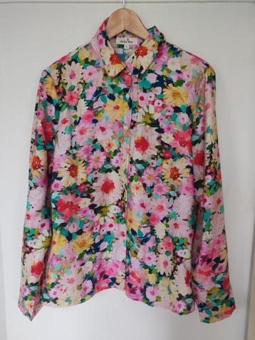 Cerise Blue Blouse Bloemprint Maat L beschikbaar voor biedingen