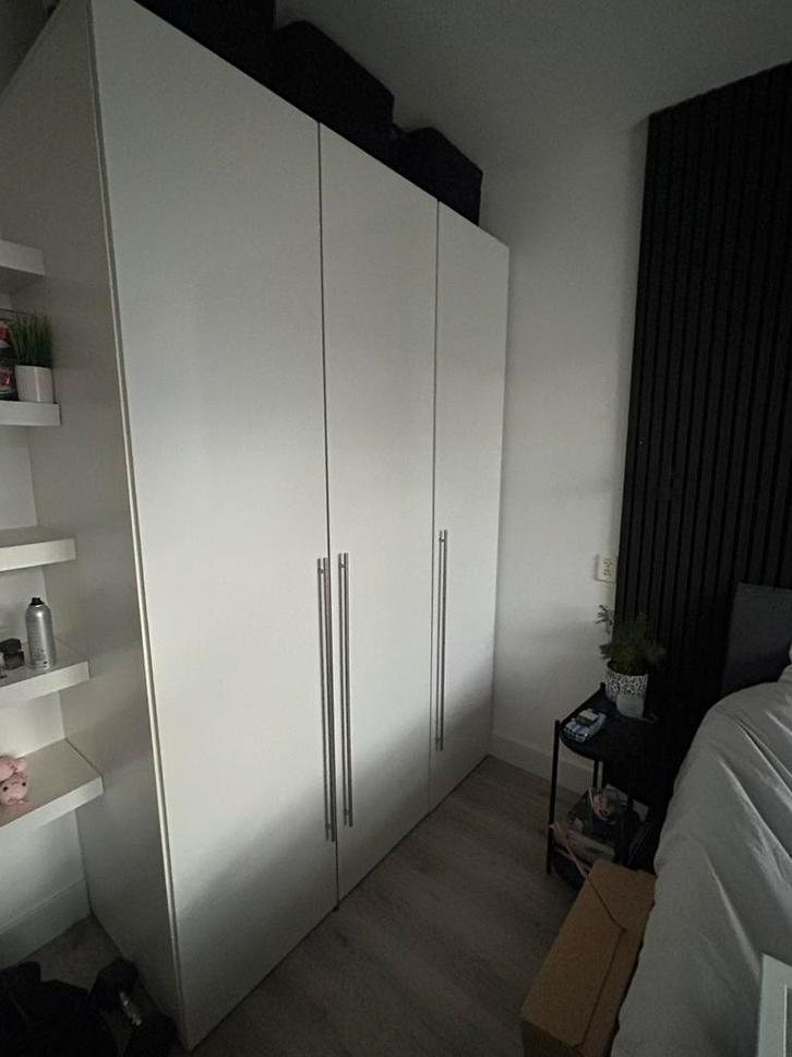 Kledingkast wit 150x 220x58, Huis en Inrichting, Kasten | Kledingkasten, Zo goed als nieuw, 200 cm of meer, 100 tot 150 cm, 50 tot 75 cm