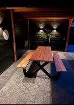 Let op aanbieding elke maat €500, picknicktafel met x poot, Ophalen of Verzenden, Nieuw, Rechthoekig