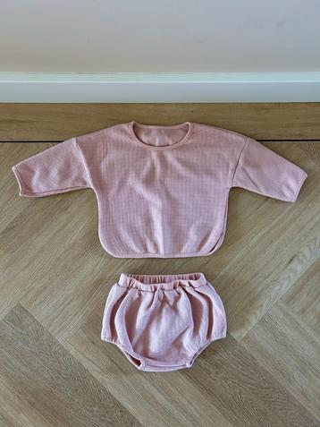 Z.g.a.n. Setje bloomer + top, Lexie & The Moon, roze, 80 86 beschikbaar voor biedingen
