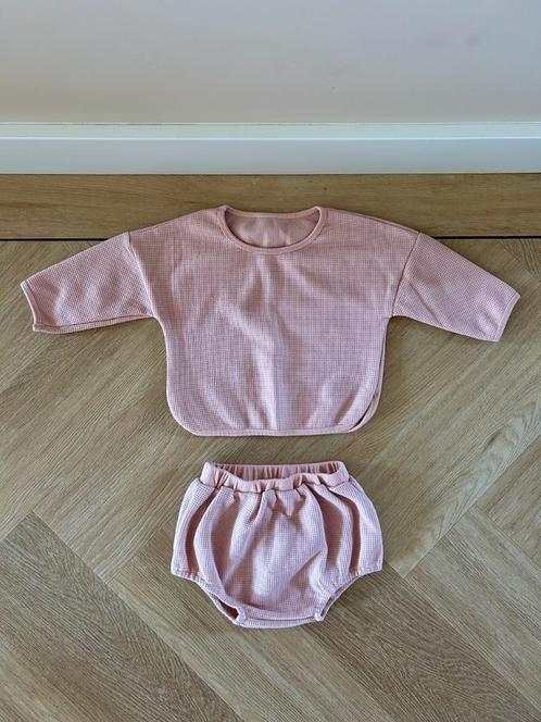 Z.g.a.n. Setje bloomer + top, Lexie & The Moon, roze, 80 86, Kinderen en Baby's, Babykleding | Maat 74, Zo goed als nieuw, Meisje