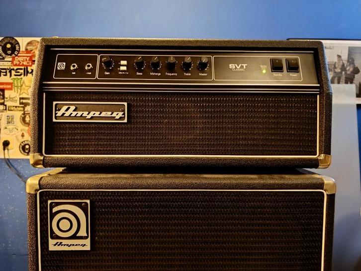 Ampeg SVT + SVT-610HLF, Muziek en Instrumenten, Versterkers | Bas en Gitaar, Zo goed als nieuw, Basgitaar, 100 watt of meer, Ophalen