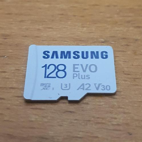 SAMSUNG EVO Plus 128GB micro sd kaart, Audio, Tv en Foto, Fotografie | Geheugenkaarten, Gebruikt, SD, 128 GB, Ophalen of Verzenden