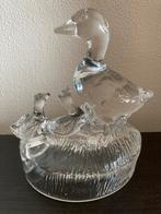 RCR Kristallen Eend met Kuikens - 14cm, Antiek en Kunst, Antiek | Glas en Kristal, Ophalen of Verzenden