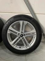 19" Org Audi S Q5 Winterbanden+velgen 235/55 R19 Continental, Gebruikt, Banden en Velgen, Winterbanden, 235 mm