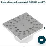 Dyka afvoerput met RVS deksel, Doe-het-zelf en Verbouw, Ophalen of Verzenden, Nieuw, Rvs, Toilet