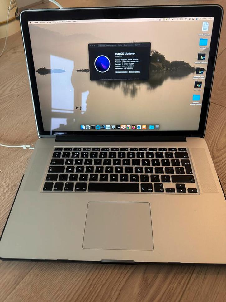 MacBook Pro 15-inch Retina (Mid 2015), Computers en Software, Apple Macbooks, Gebruikt, MacBook Pro, 15 inch, 2 tot 3 Ghz, Ophalen of Verzenden