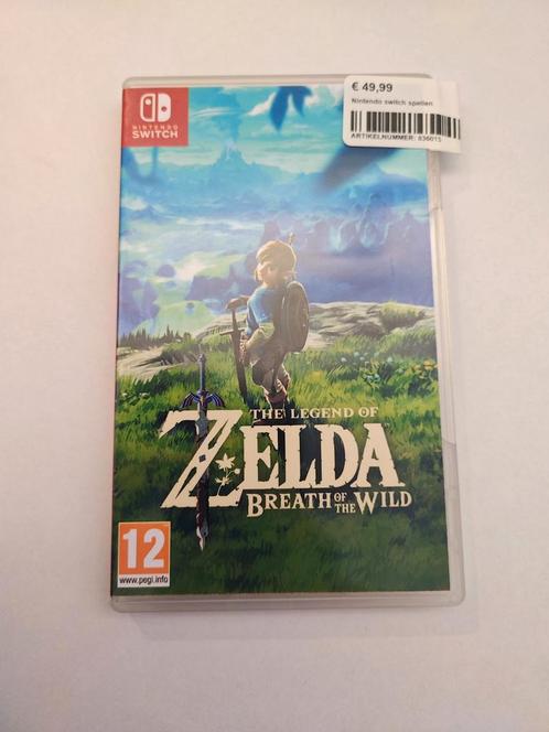 Zelda Breath of the Wild - Nintendo Switch (Zo goed als nie, Spelcomputers en Games, Games | Nintendo Switch, Zo goed als nieuw
