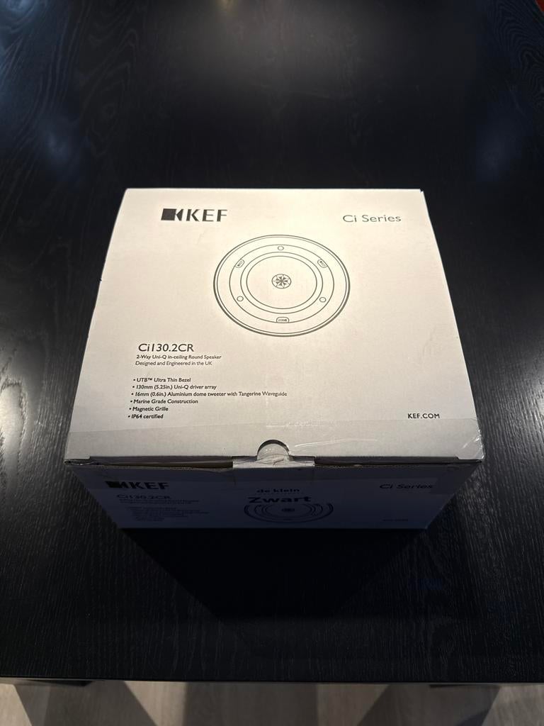 KEF Ci I 30.2 CR Zwart Gespoten Speaker - Nieuwstaat, Audio, Tv en Foto, Luidsprekers, Overige typen, Zo goed als nieuw, KEF Corporation, Succursale de Neuchâtel Rue du Clos‑de‑Serrières 62 2000 Neuchâtel Zwitserland