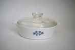 vintage pyroflam blue band rond glaskeramiek oven pan bak, Ophalen of Verzenden, Zo goed als nieuw, Overige materialen, Overige typen