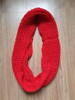 Rode Gebreide Infinity Sjaal, Maat 46/48 (XL) of groter, Ophalen of Verzenden, Handgemaakt, Sjaal