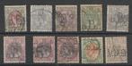 PERFINS  10 stuks, Ophalen of Verzenden, T/m 1940, Gestempeld