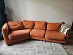 Oranje Hoekbank - 3 Zits, Huis en Inrichting, Banken | Bankstellen, Ophalen, Stof, Gebruikt, 150 tot 200 cm