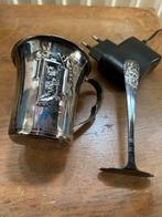 Antieke zilveren Roodkapje en de wolf sprookjesbeker, Ophalen, Zilver