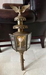 Antieke koetslamp met adelaar, Antiek en Kunst, Antiek | Lampen, Ophalen of Verzenden