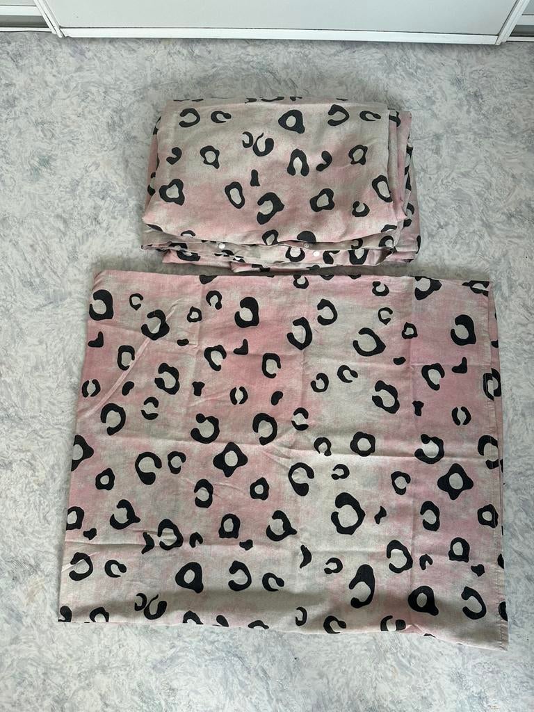 Dekbed roze panter print, Ophalen, Eenpersoons, Roze, Deken of Dekbed