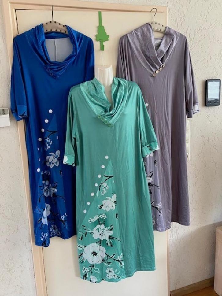 3x jurk maat XL 7,50 euro per stuk, Kleding | Dames, Jurken, Zo goed als nieuw, Onder de knie, Ophalen of Verzenden