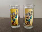 Vintage Lucky Luke Daltons Longdrink Glazen, Ophalen of Verzenden, Overige figuren, Zo goed als nieuw, Gebruiksvoorwerp