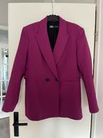 Blazer Zara, Kleding | Dames, Jasjes, Kostuums en Pakken, Paars, Maat 42/44 (L), Ophalen of Verzenden, Zo goed als nieuw