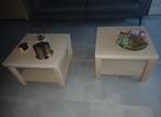 2 salontafels massief hout, 50 tot 100 cm, Vierkant, Minder dan 50 cm, 50 tot 100 cm